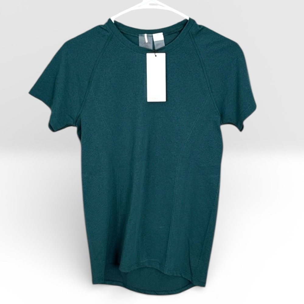 NWT Calia Seamless Tee | Sea Green Space Dye | Size S - Picture 5 of 8